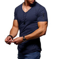 V-Neck Muscle Tee Stretch Fabric Slim Fit – Axel