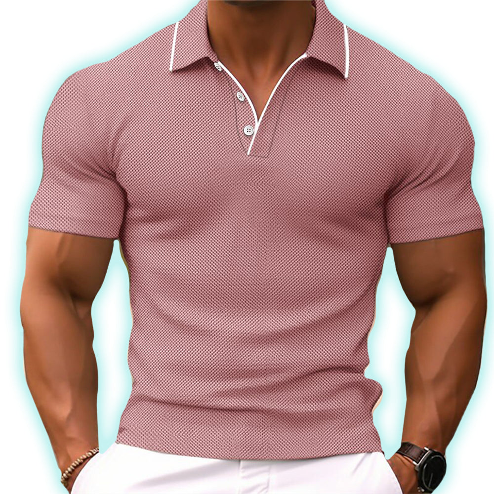 Tailored Fit Polo Shirt Breathable Cotton Short Sleeve – Darro