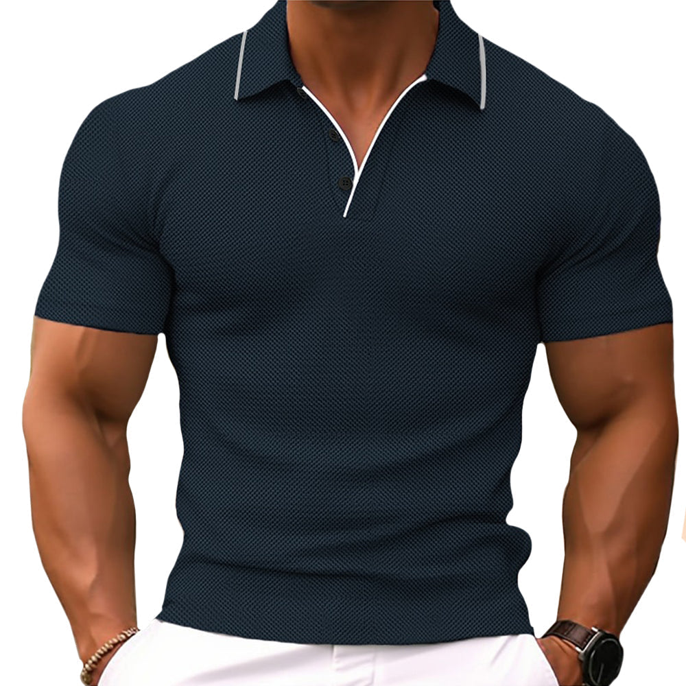 Tailored Fit Polo Shirt Breathable Cotton Short Sleeve – Darro