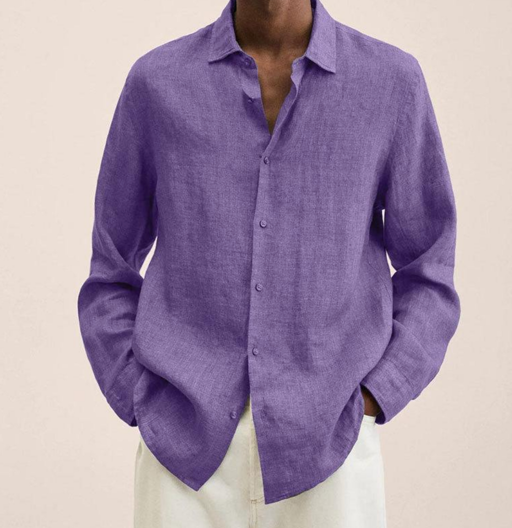 Linen Shirt Breathable Classic Fit – Bram