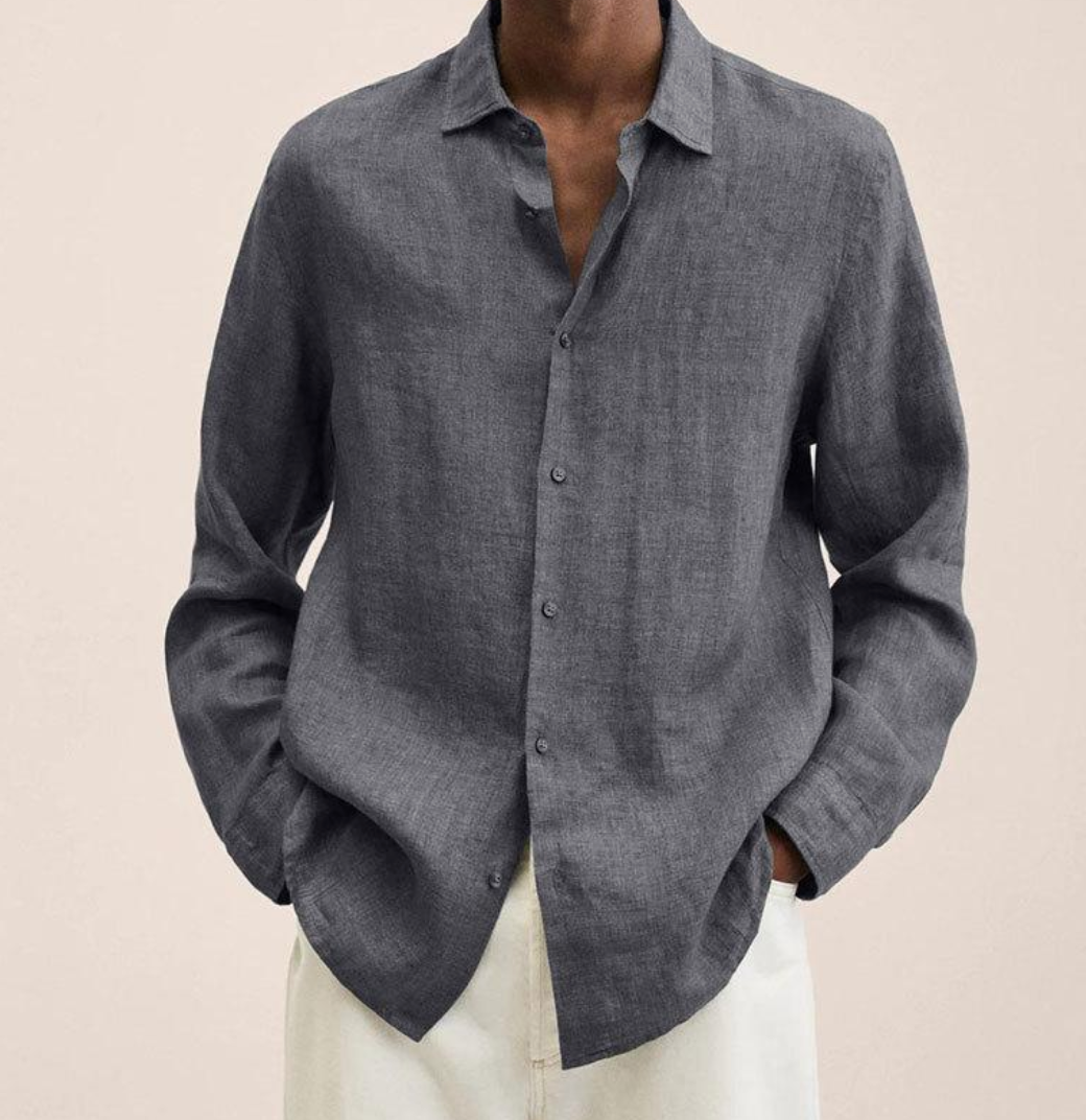 Linen Shirt Breathable Classic Fit – Bram