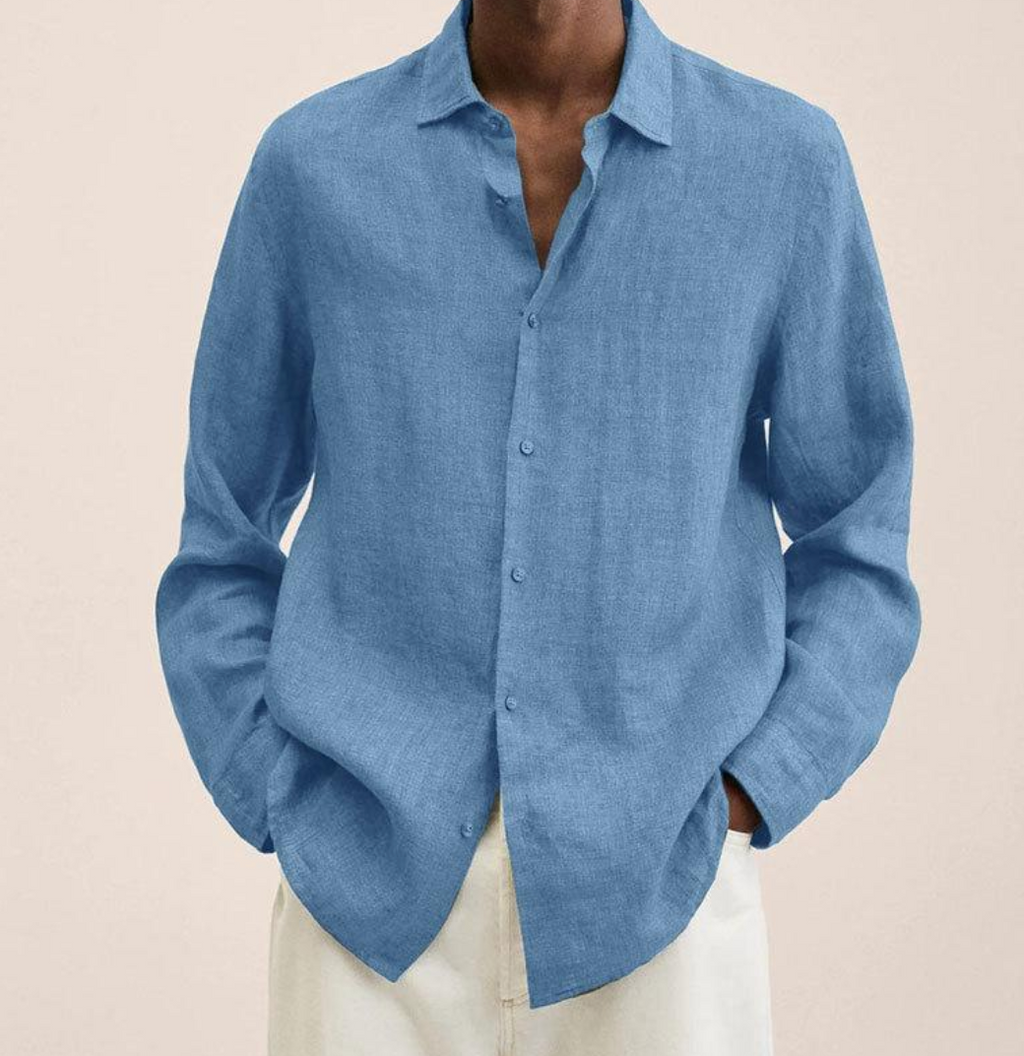 Linen Shirt Breathable Classic Fit – Bram