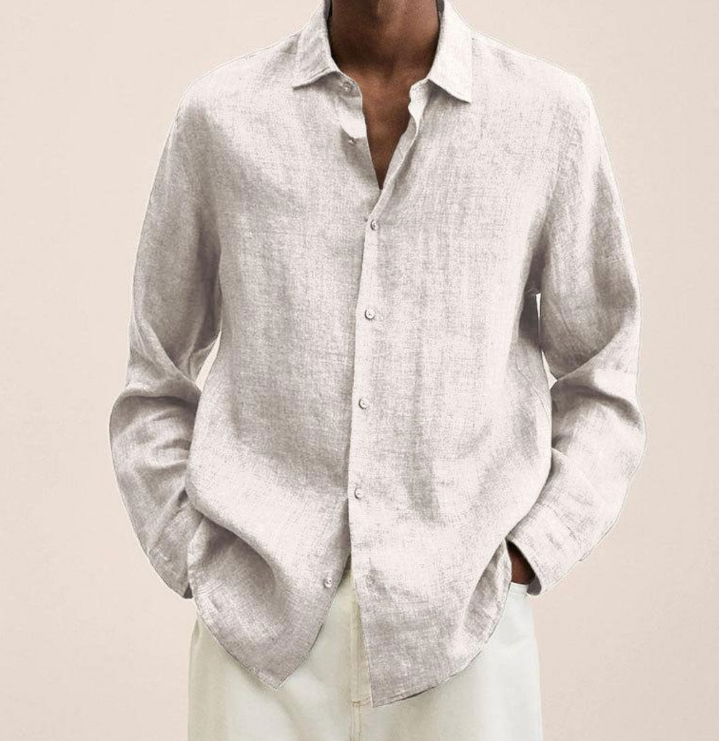 Linen Shirt Breathable Classic Fit – Bram
