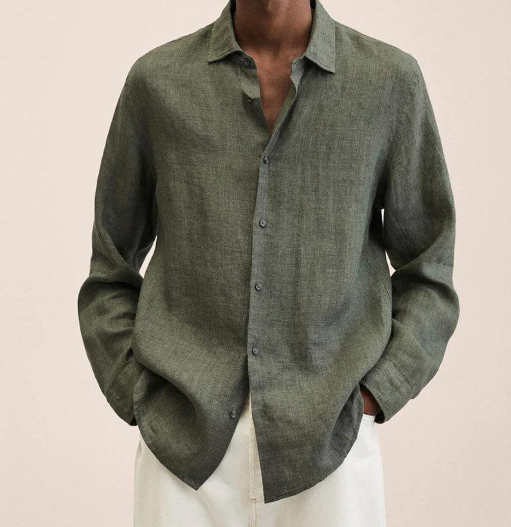 Linen Shirt Breathable Classic Fit – Bram