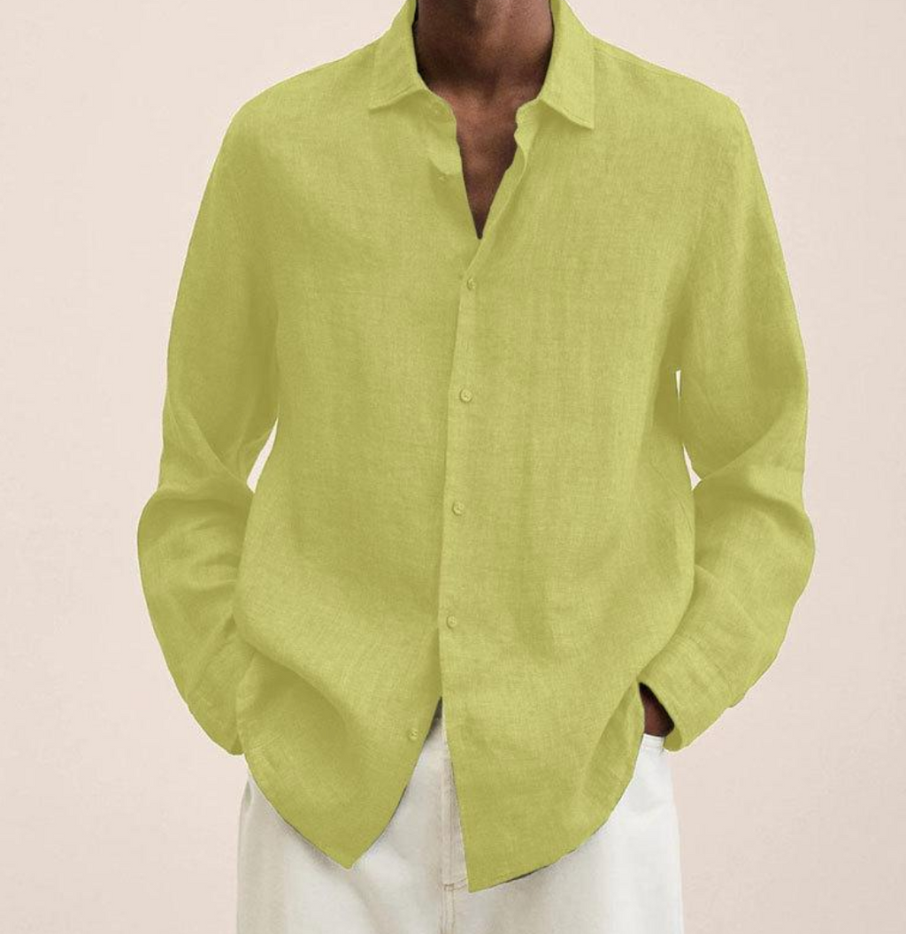 Linen Shirt Breathable Classic Fit – Bram