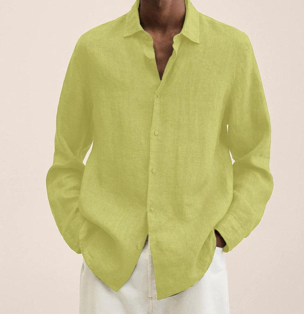 Linen Shirt Breathable Classic Fit – Bram
