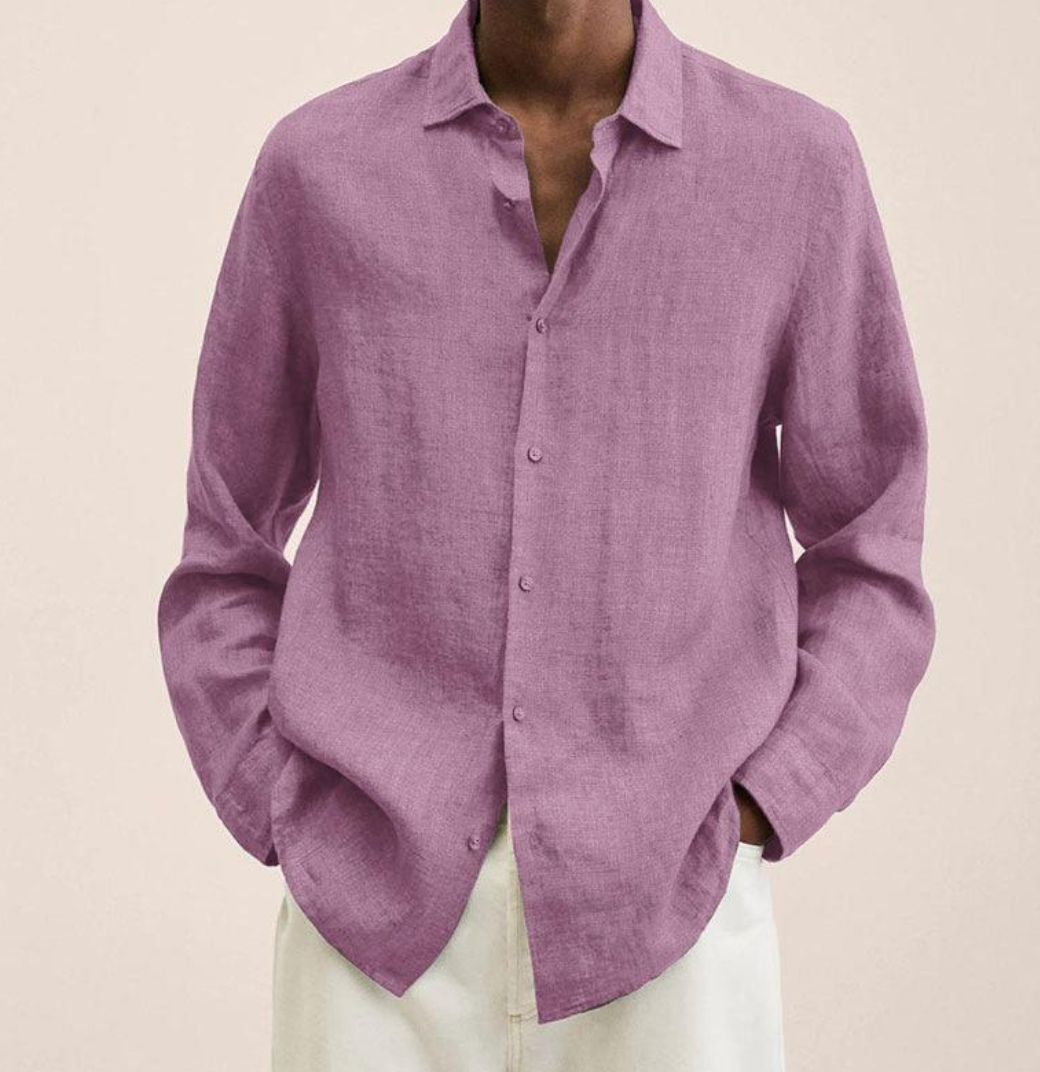 Linen Shirt Breathable Classic Fit – Bram