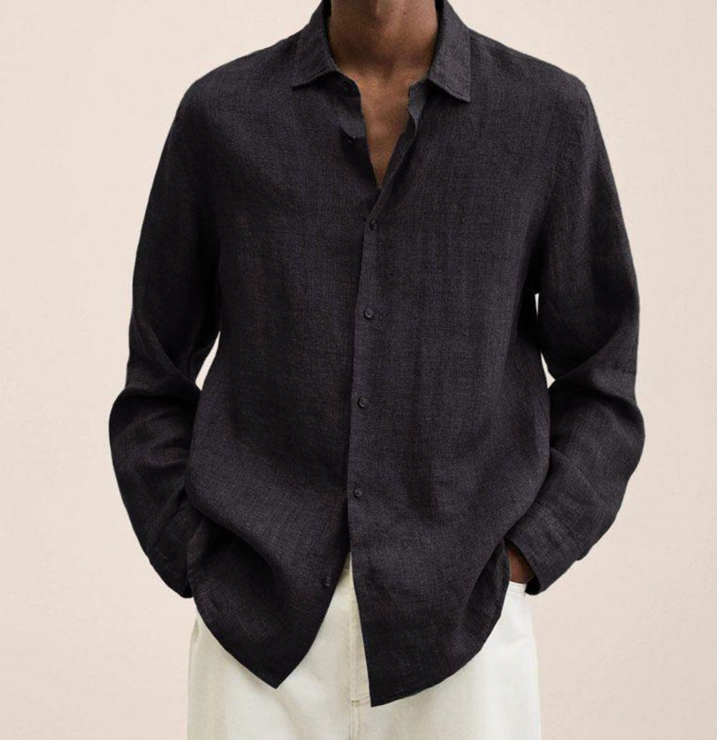 Linen Shirt Breathable Classic Fit – Bram