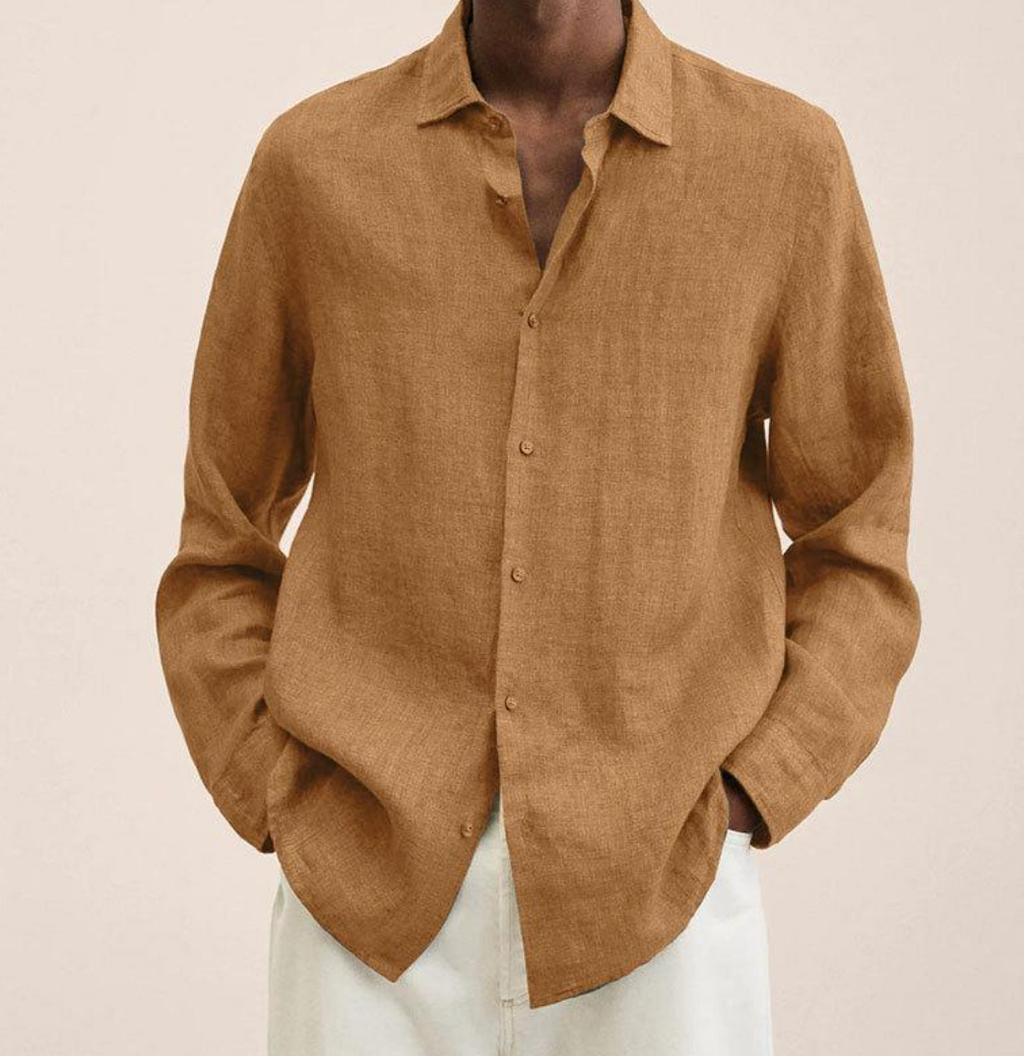 Linen Shirt Breathable Classic Fit – Bram