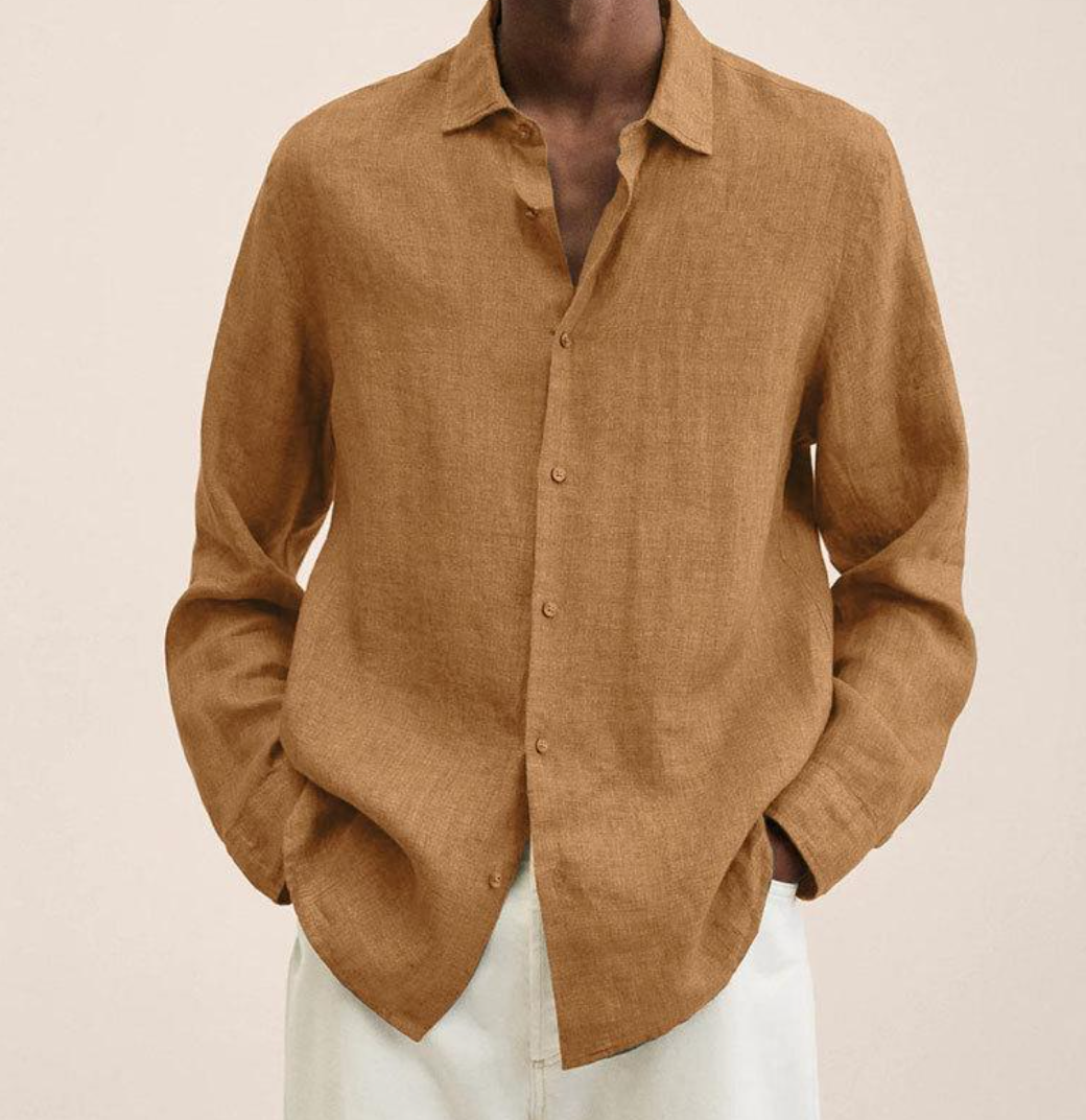 Linen Shirt Breathable Classic Fit – Bram