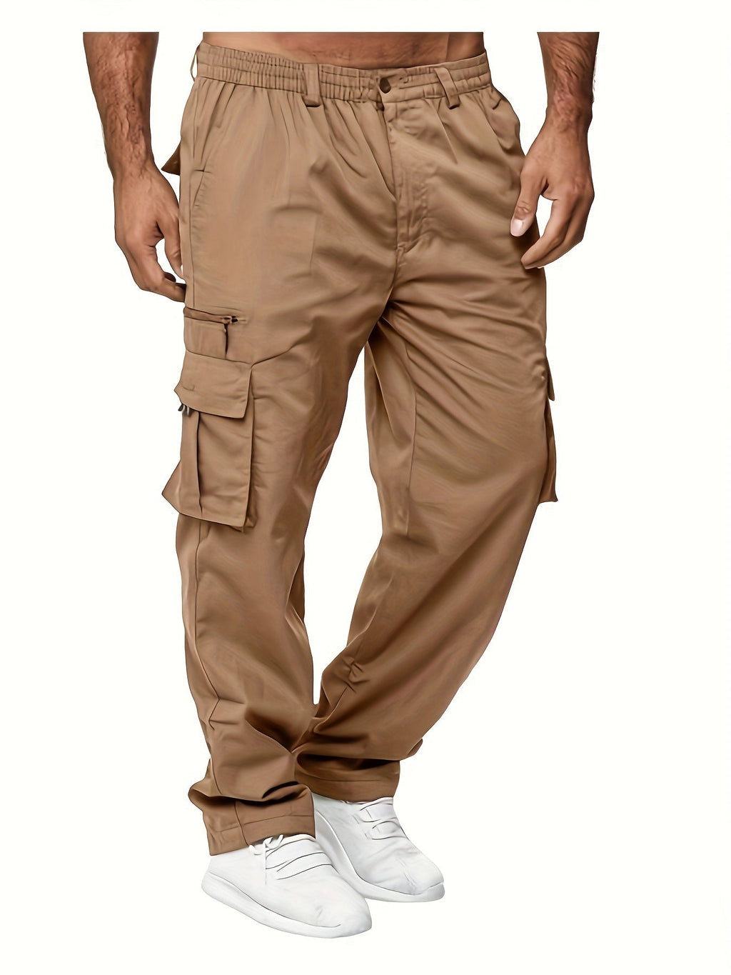 Cotton Blend Cargo Pants Modern Fit Drawstring Waist – Brant