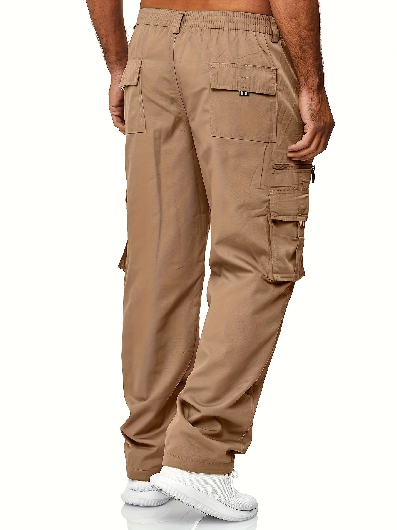 Cotton Blend Cargo Pants Modern Fit Drawstring Waist – Brant