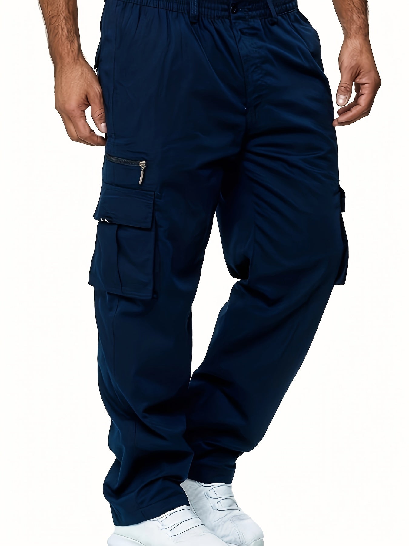 Cotton Blend Cargo Pants Modern Fit Drawstring Waist – Brant