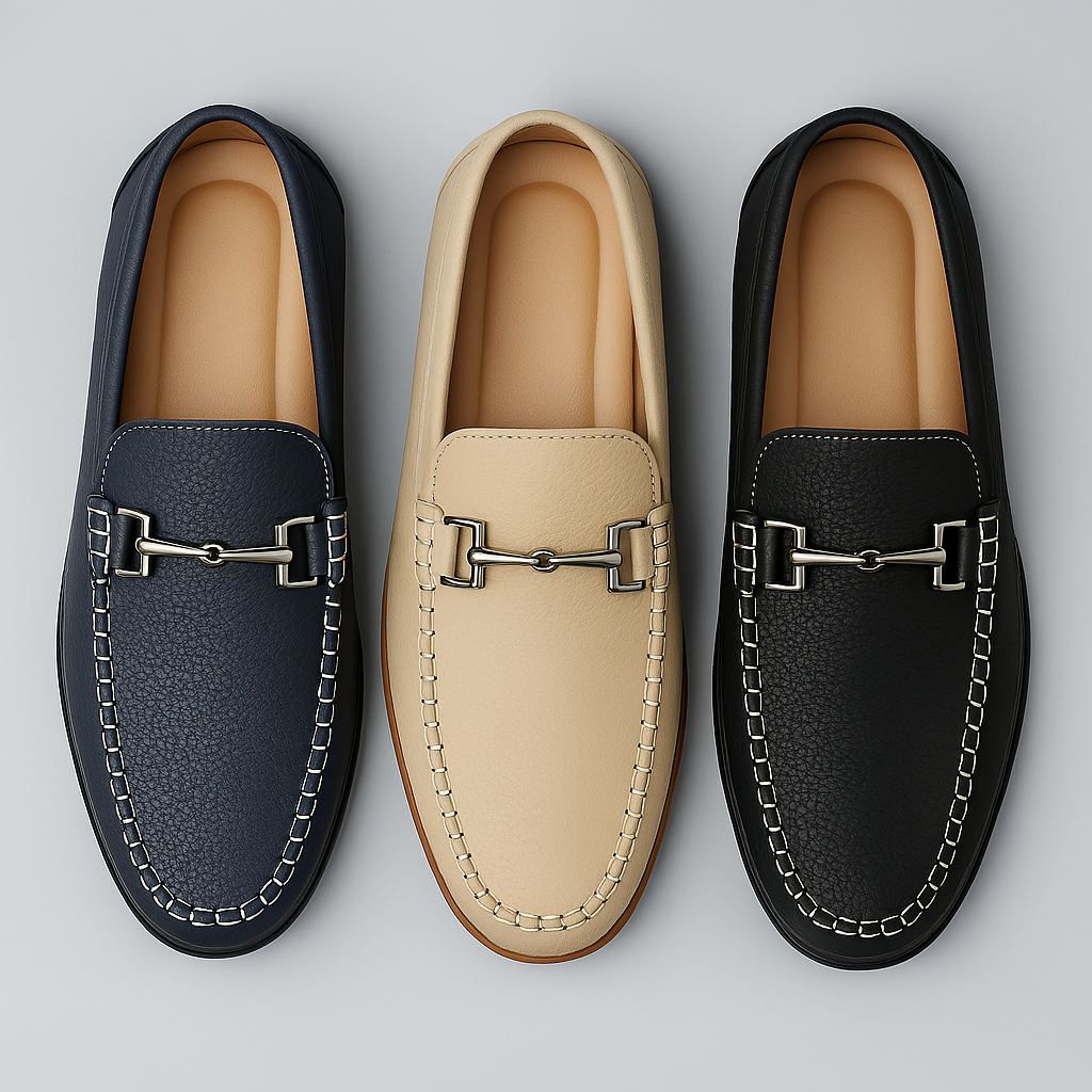 Leather Loafer Cushioned Footbed Flexible Sole – Sarro
