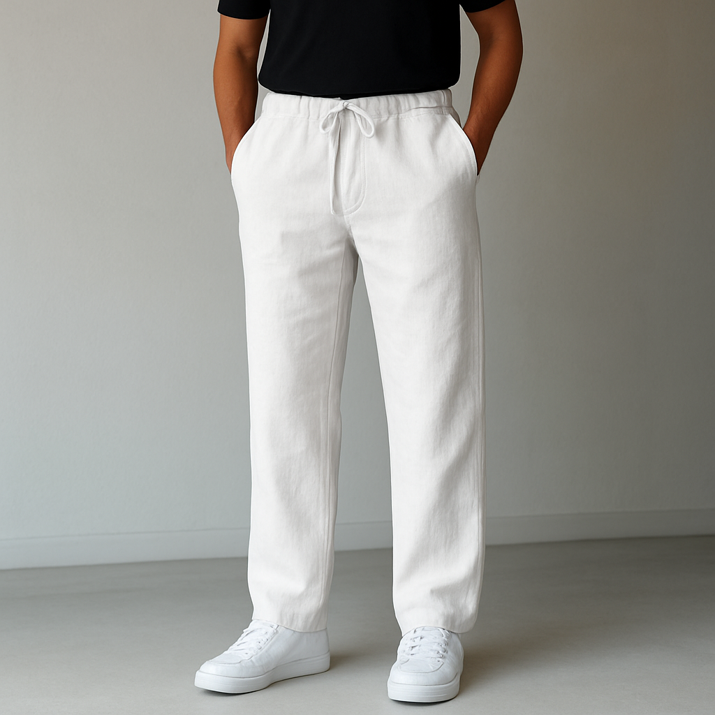 Linen Drawstring Pants Deep Pockets Relaxed Fit – Cairn