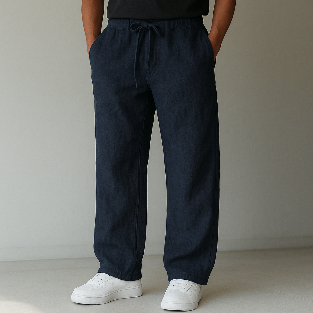 Linen Drawstring Pants Deep Pockets Relaxed Fit – Cairn
