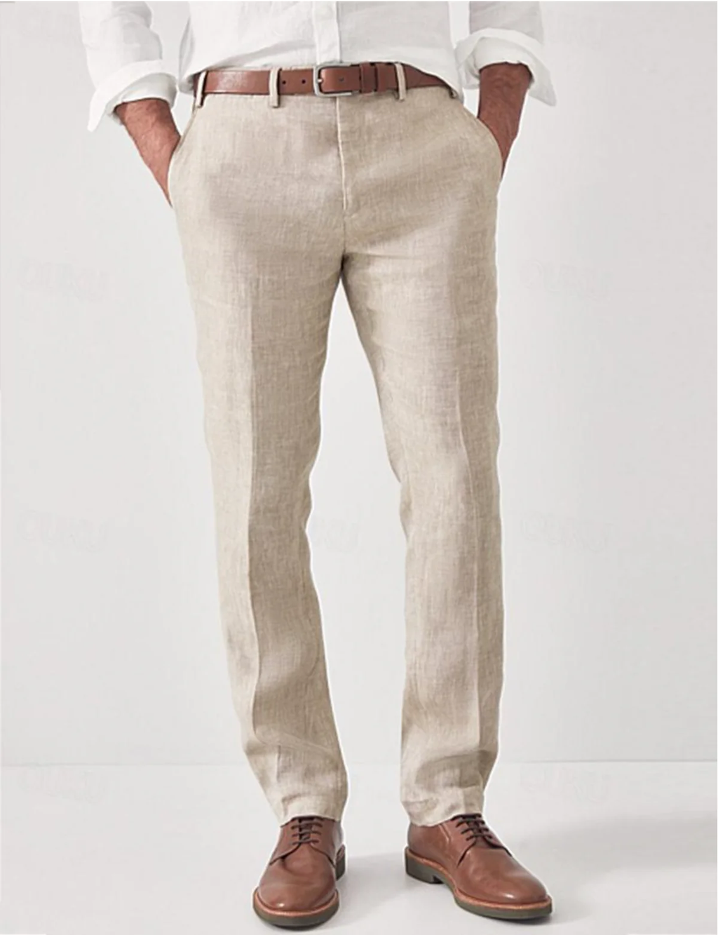 Linen Dress Pants Relaxed Tailored Fit – Wren