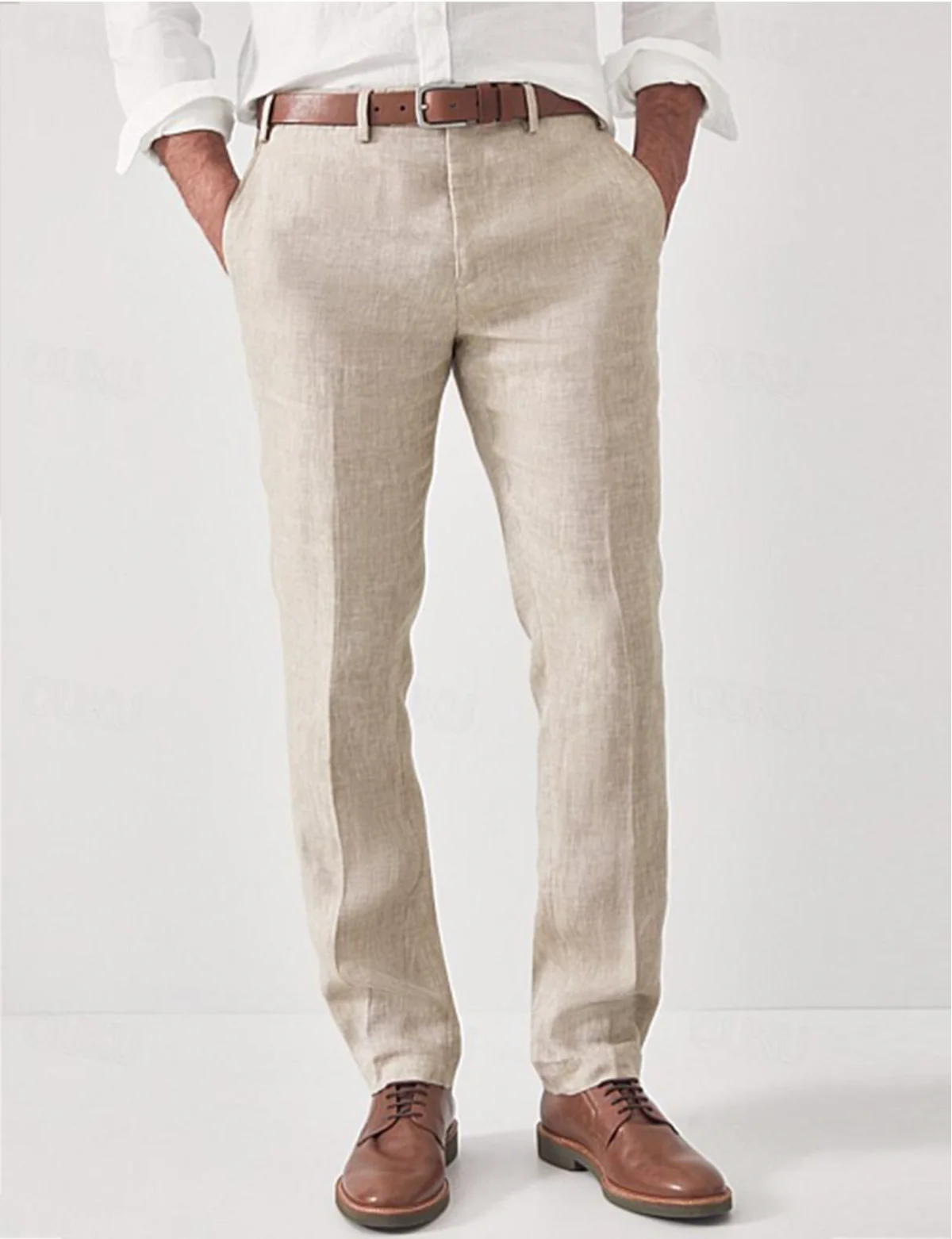 Linen Dress Pants Relaxed Tailored Fit – Wren