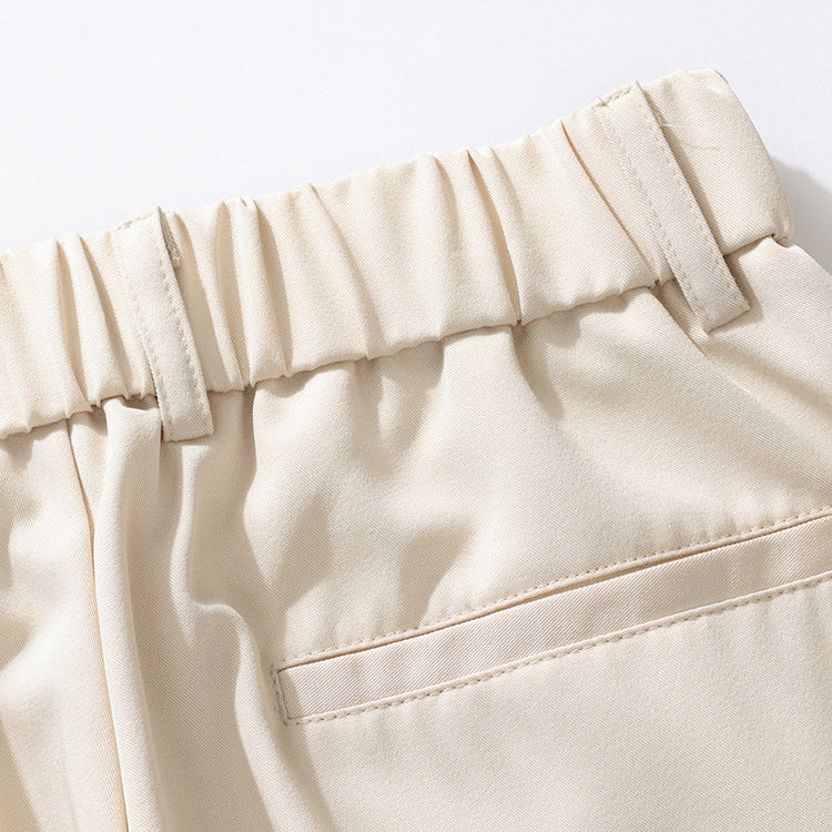 Pleated Dress Trousers Relaxed Fit Stretch Woven – Drift