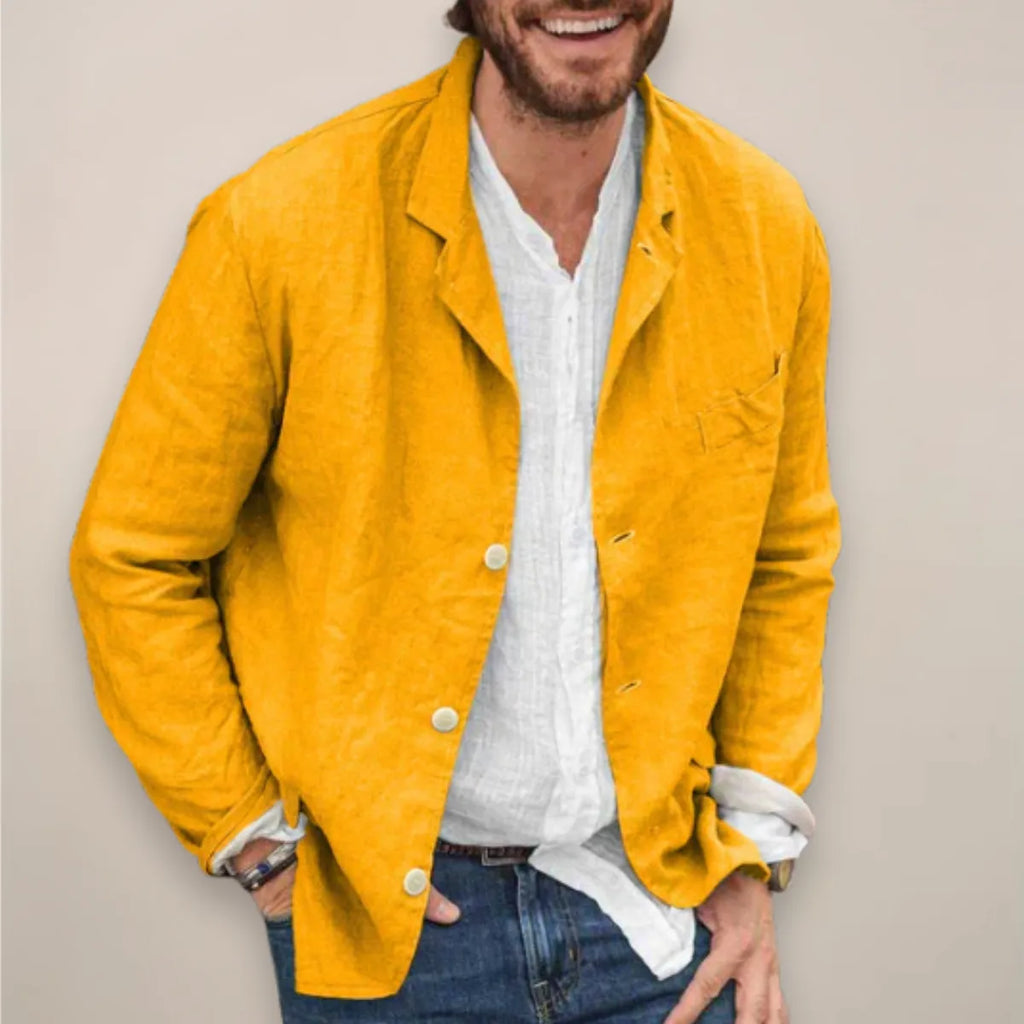 Linen Blazer Lightweight Open-Front – Drift
