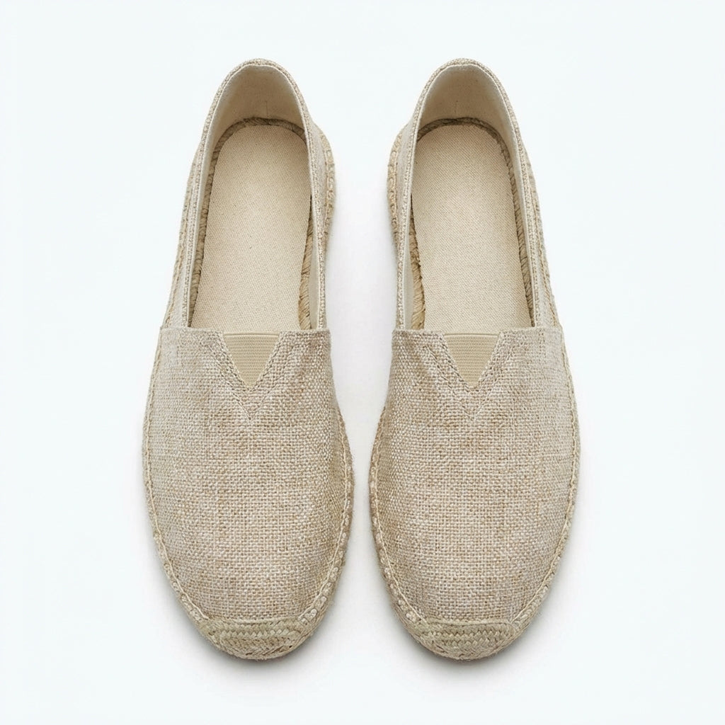 Linen Canvas Espadrille Slip-On Shoe – Porto