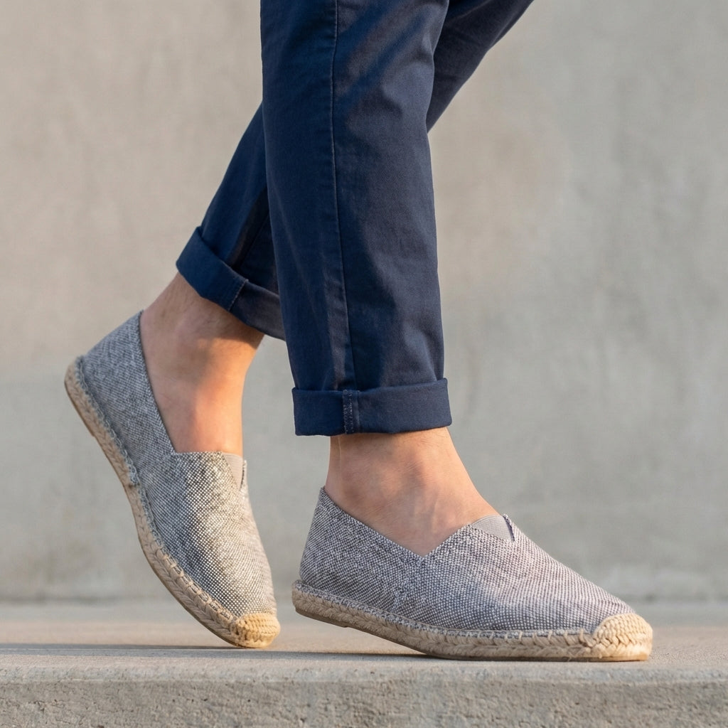 Espadrilles Men Jute Sole Slip-On Orthopedic Cushioned – Saldo