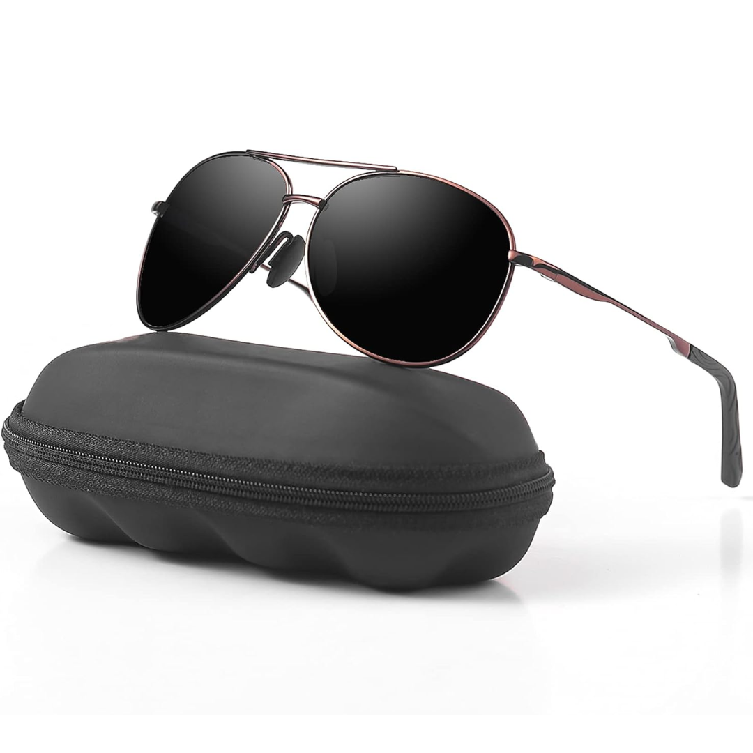 Aviator Sunglasses Polarized Lightweight Metal Frame – Lento