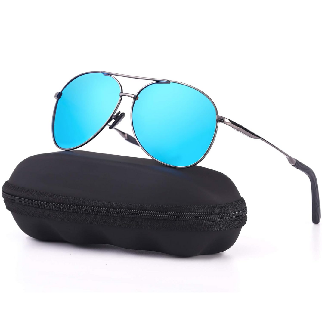 Aviator Sunglasses Polarized Lightweight Metal Frame – Lento