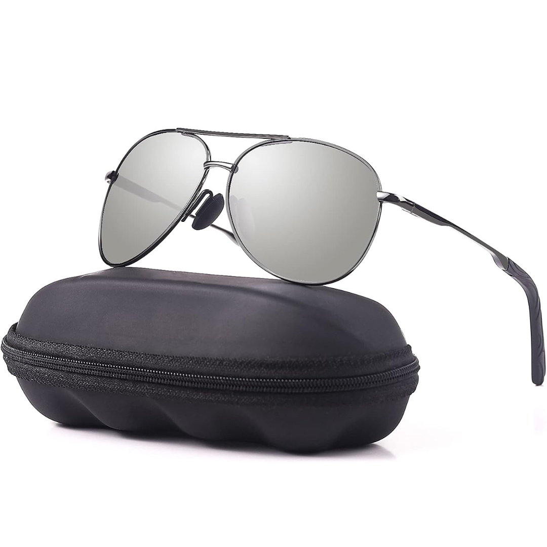 Aviator Sunglasses Polarized Lightweight Metal Frame – Lento