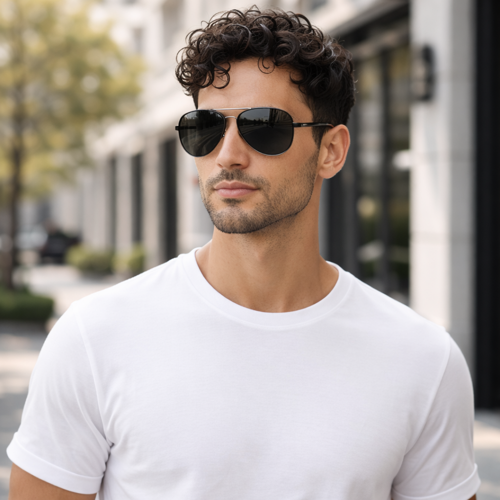 Aviator Sunglasses Polarized Lightweight Metal Frame – Lento