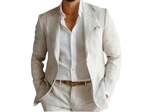 Men's Linen Blazer Lightweight Structured Summer Jacket – Lusso