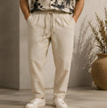 Monaco Linen Trouser – Sand Beige