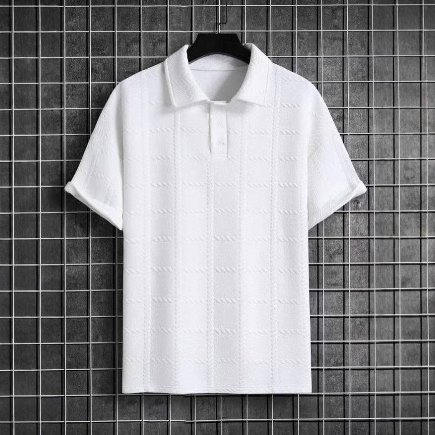Polo Shirt Textured Knit Tailored Fit – Wolfe