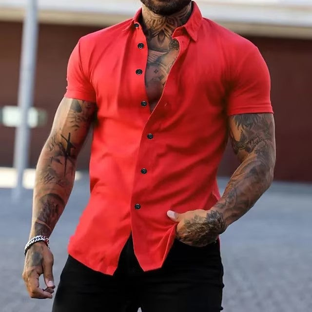 Muscle Fit Short Sleeve Shirt Moisture-Wicking Breathable – Arlo