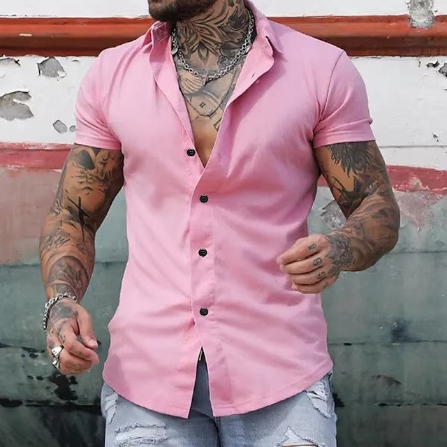 Muscle Fit Short Sleeve Shirt Moisture-Wicking Breathable – Arlo