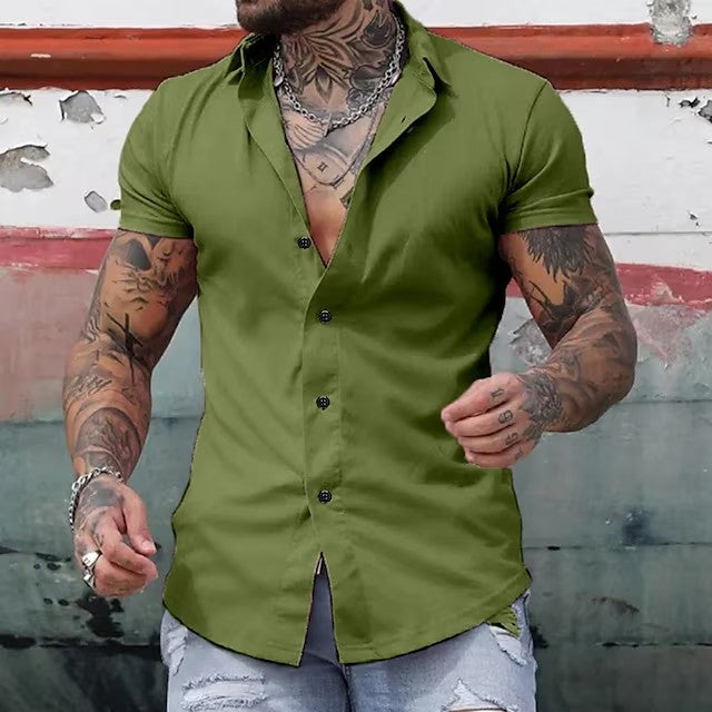 Muscle Fit Short Sleeve Shirt Moisture-Wicking Breathable – Arlo