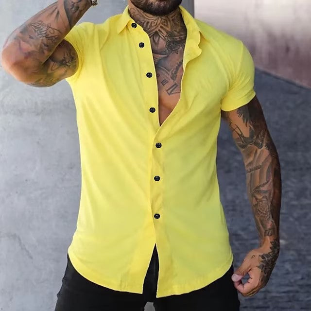 Muscle Fit Short Sleeve Shirt Moisture-Wicking Breathable – Arlo