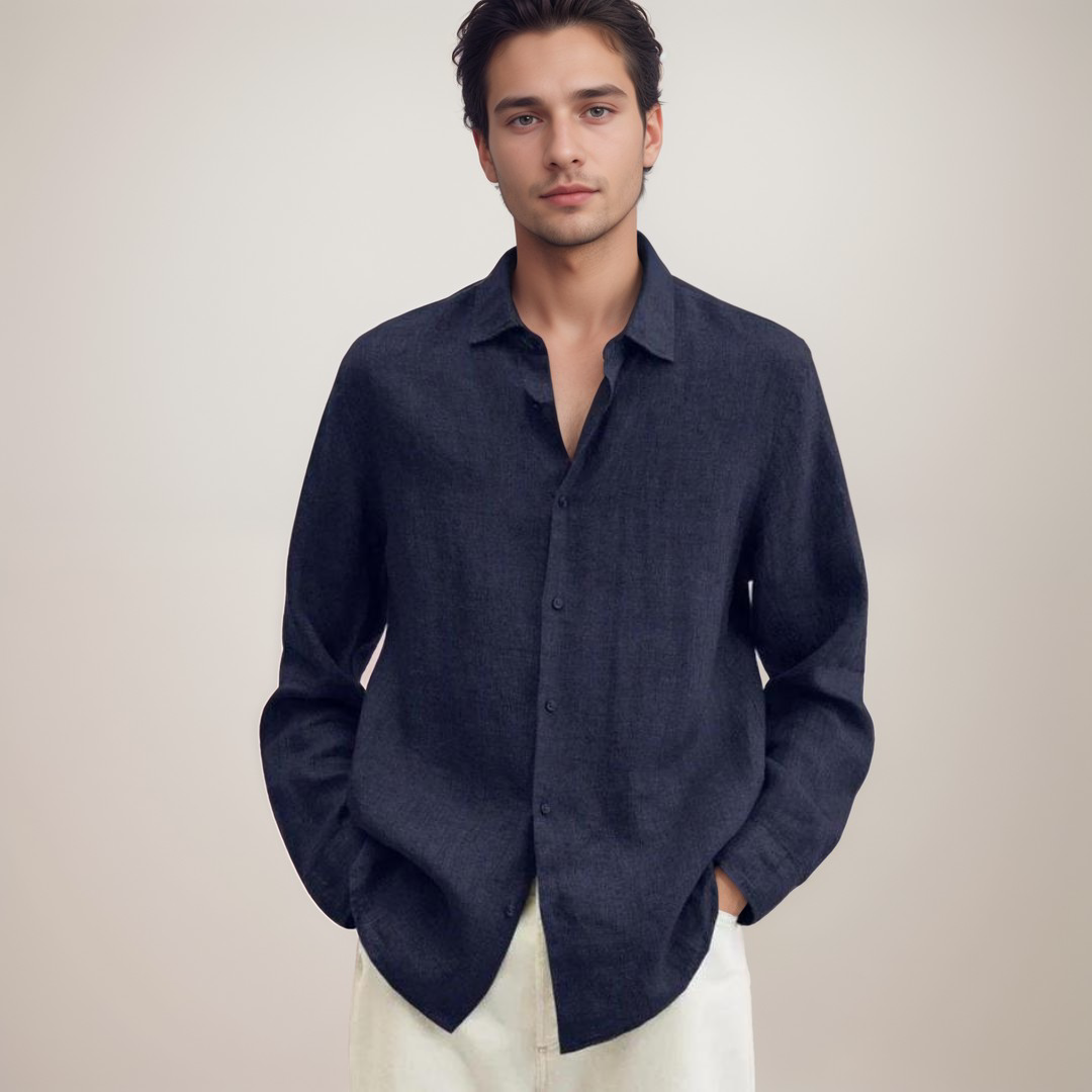 Linen Shirt Breathable Classic Fit – Bram