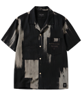Relentless Brushstroke Camp Collar Shirt - Black