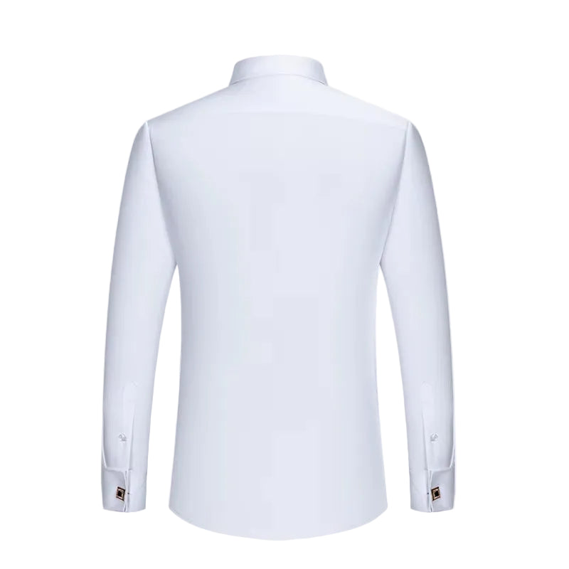 Formal Dress Shirt French Cuffs Collar Bar Detail – Arlo