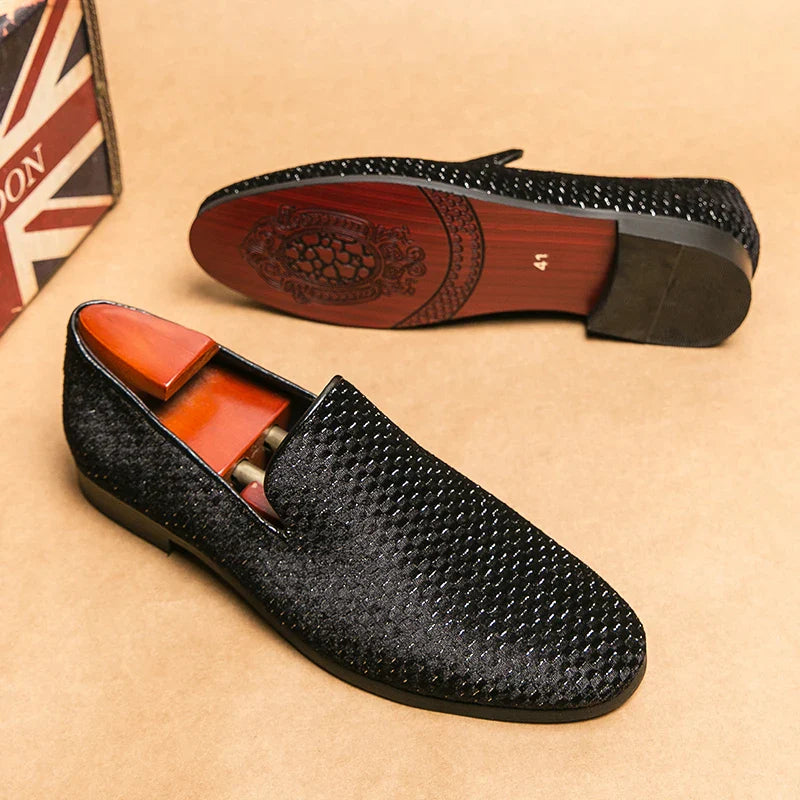Suede Loafer Slip-On with Bonded Leather Insole – Siena