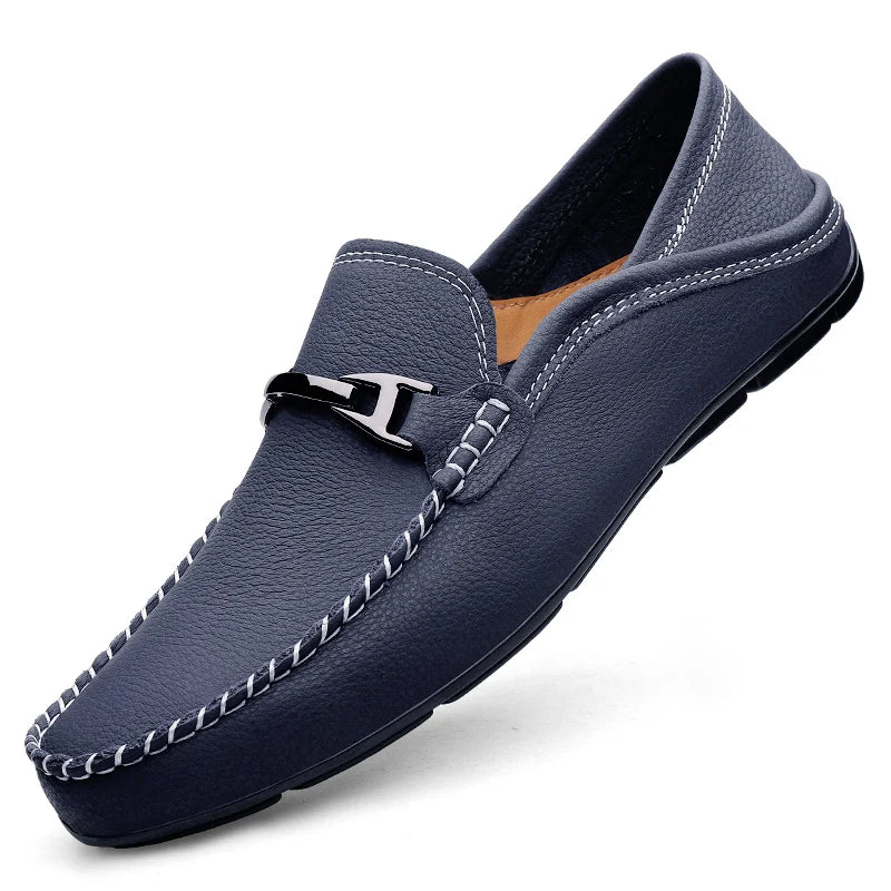 Leather Loafer Cushioned Footbed Flexible Sole – Sarro