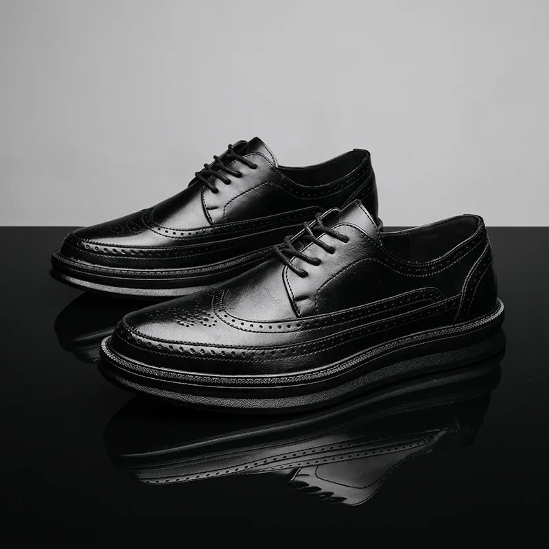 Brogue Wingtip Sneaker Leather Chunky Sole – Dalton