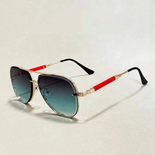 Aviator Sunglasses Metal Frame Gradient Lenses – Soren