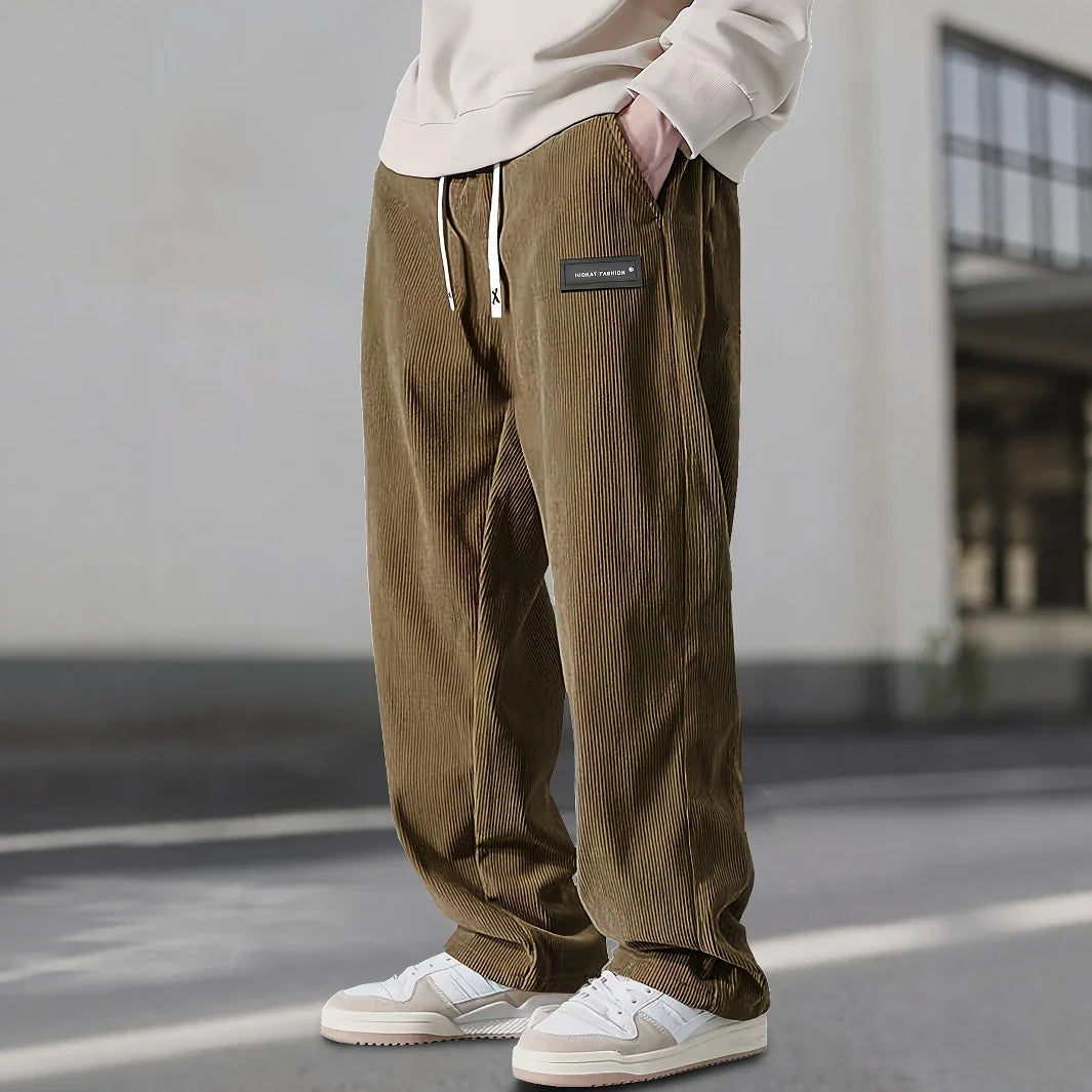 Corduroy Sweatpants Fine-Wale Stretch with Deep Pockets – Fen