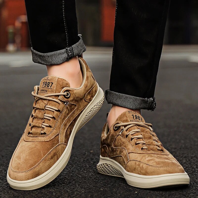 Suede Sneakers Breathable Mesh Lining Cushioned Insole – Carvo