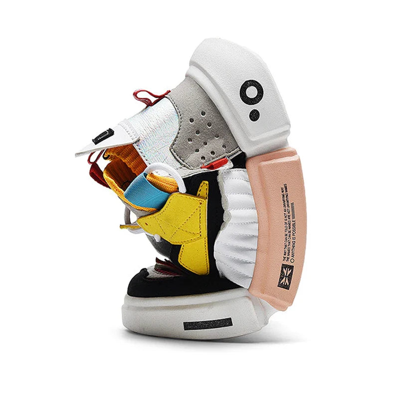 Asymmetrical Sneaker Layered Support Shock-Absorbing Sole – Flint