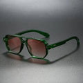 Retro Square Frame Sunglasses Double Bridge UV400 – Varro