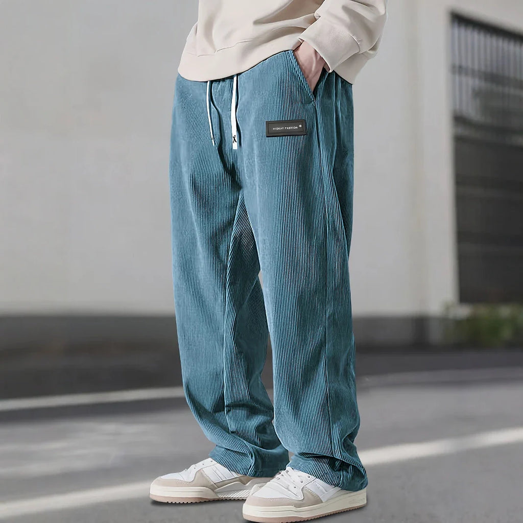 Corduroy Sweatpants Fine-Wale Stretch with Deep Pockets – Fen