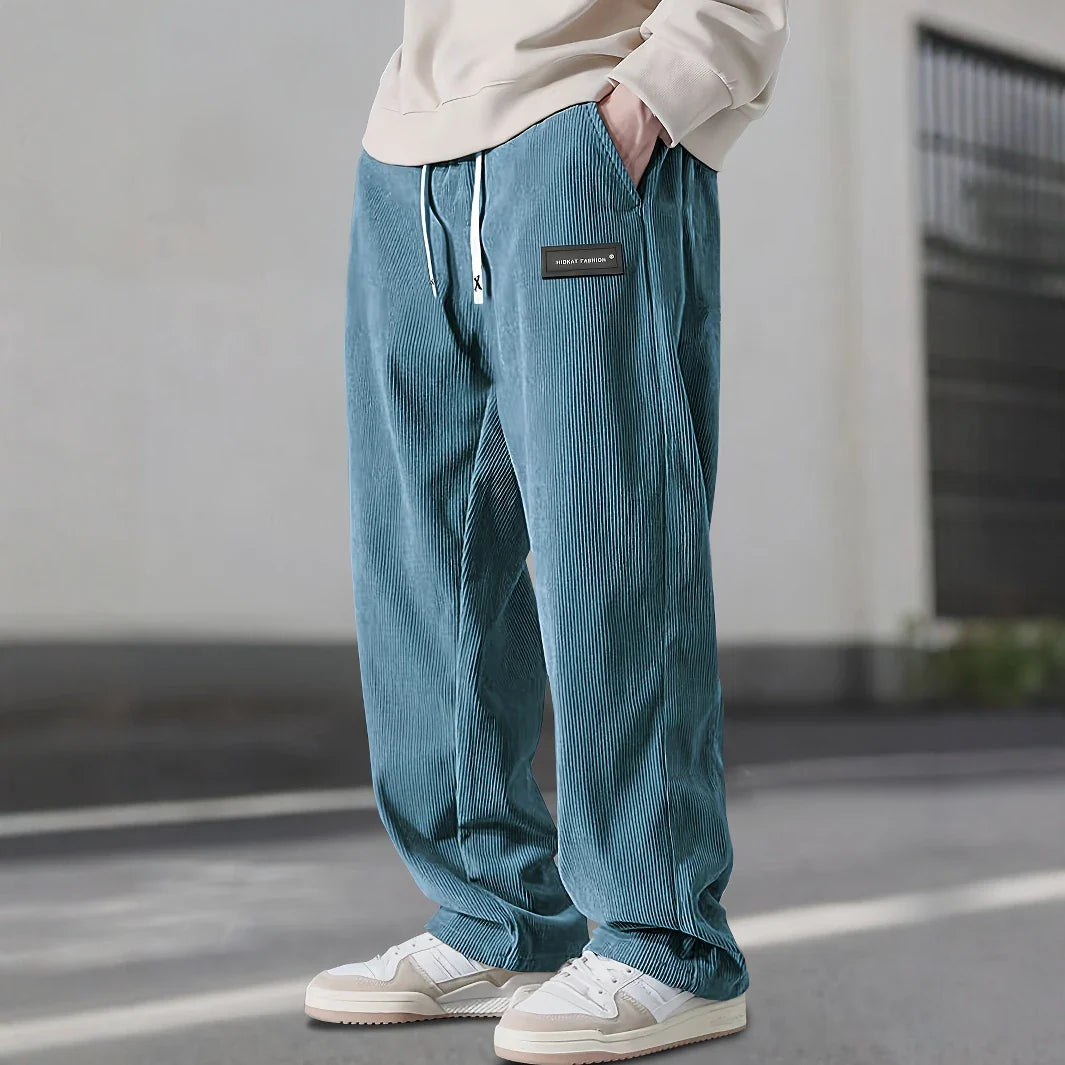 Corduroy Sweatpants Fine-Wale Stretch with Deep Pockets – Fen